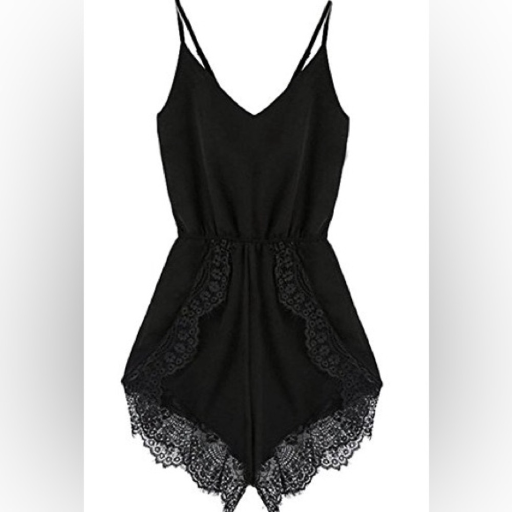 ♥️ Miss Kay Black Lace Romper